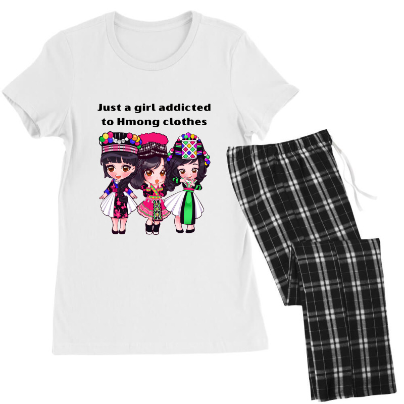 Just A Girl Addicted To Hmong Clothes Women's Pajamas Set. By Artistshot