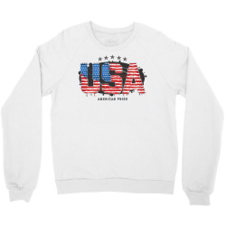 american pride usa flag Crewneck Sweatshirt | Artistshot
