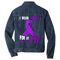 Womens My Daughter   My Craniosynostosis Warrior V Neck T Shirt Men Denim Jacket | Artistshot