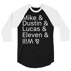 Mike & Dustin & Lucas & Will & 3/4 Sleeve Shirt | Artistshot
