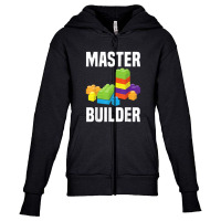 Master Builder Funny Building Blocks Youth Zipper Hoodie | Artistshot