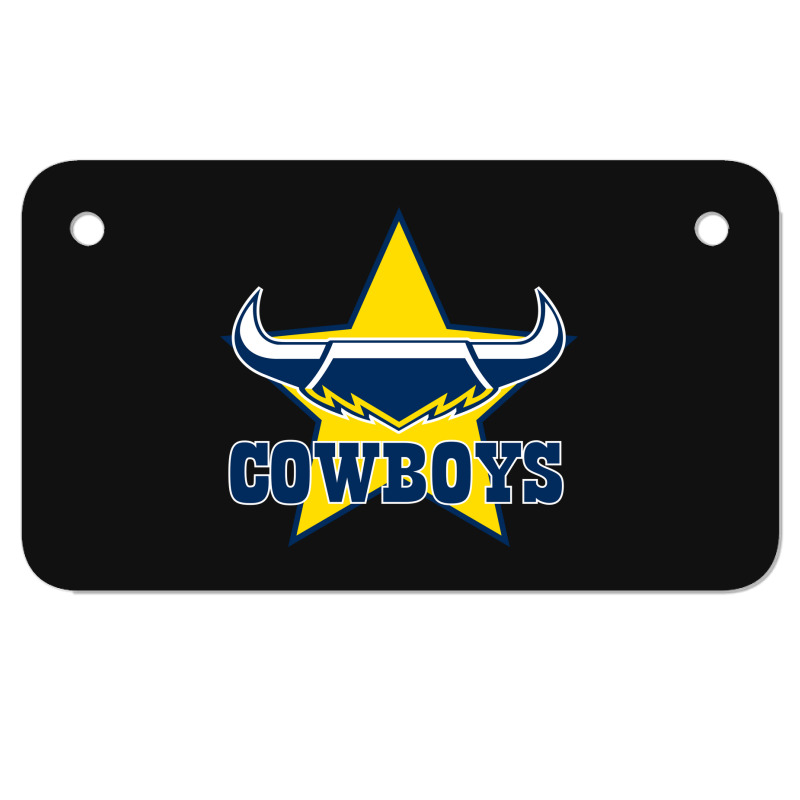 The-north-queensland-cowboys-pen Motorcycle License Plate | Artistshot