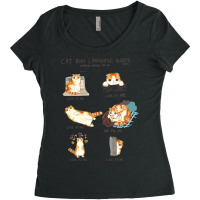 Cat Body Language Guide 47 Paws Black Cat Women's Triblend Scoop T-shirt | Artistshot