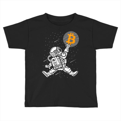 Astronaut Bitcoin Hodl Btc Crypto Toddler T-shirt Designed By Bariteau Hannah