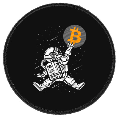 Astronaut Bitcoin Hodl Btc Crypto Round Patch Designed By Bariteau Hannah