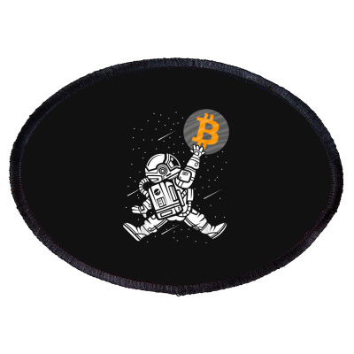 Astronaut Bitcoin Hodl Btc Crypto Oval Patch Designed By Bariteau Hannah