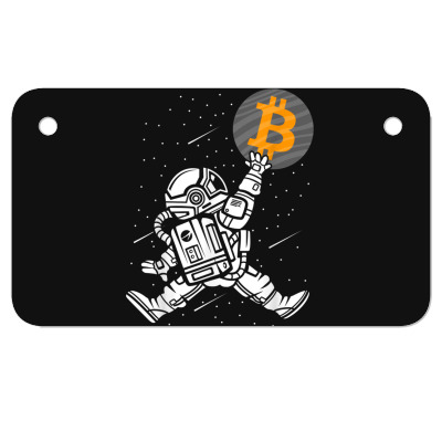 Astronaut Bitcoin Hodl Btc Crypto Motorcycle License Plate Designed By Bariteau Hannah
