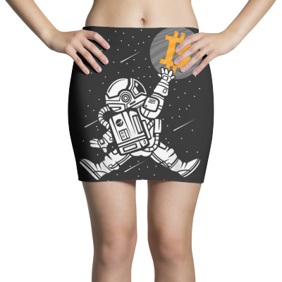 Astronaut Bitcoin Hodl Btc Crypto Mini Skirts Designed By Bariteau Hannah