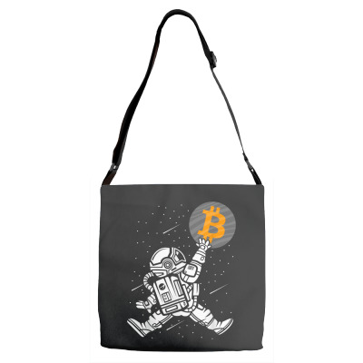 Astronaut Bitcoin Hodl Btc Crypto Adjustable Strap Totes Designed By Bariteau Hannah
