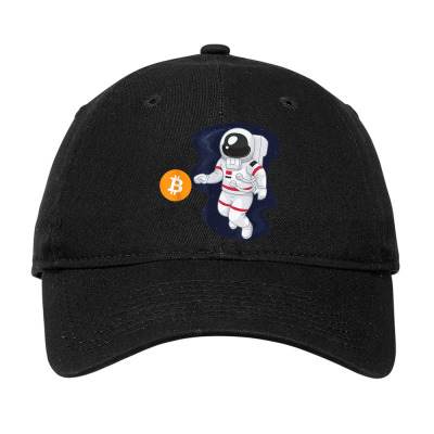 Astronaut Btc To The Moon Adjustable Cap Designed By Bariteau Hannah