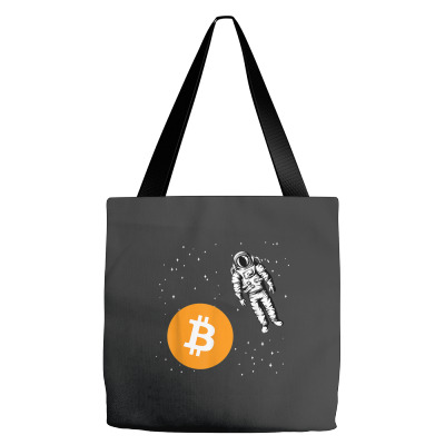 Astronaut Btc To The Moon Tote Bags Designed By Bariteau Hannah