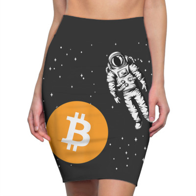 Astronaut Btc To The Moon Pencil Skirts Designed By Bariteau Hannah