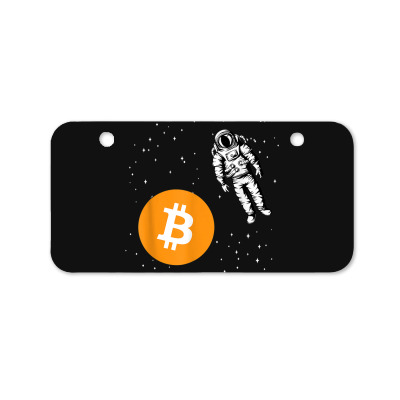 Astronaut Btc To The Moon Bicycle License Plate Designed By Bariteau Hannah
