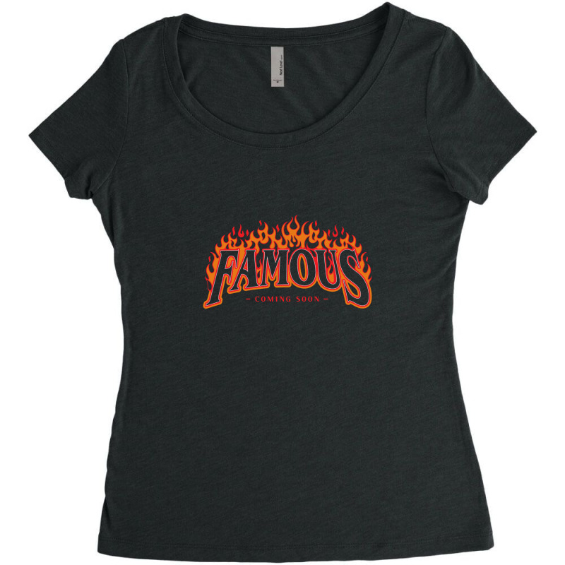 Famous Women's Triblend Scoop T-shirt by Disgus_Thing | Artistshot