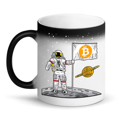 Bitcoin Astronaut To The Moon Blockchain Magic Mug Designed By Bariteau Hannah