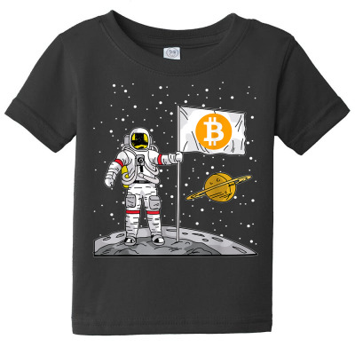 Bitcoin Astronaut To The Moon Blockchain Baby Tee Designed By Bariteau Hannah