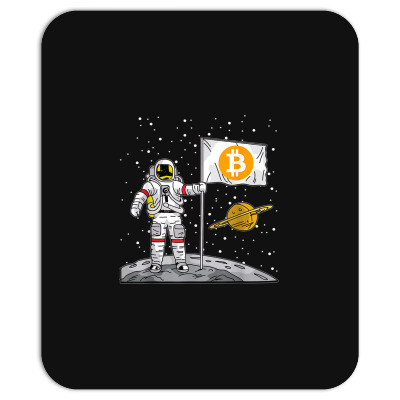Bitcoin Astronaut To The Moon Blockchain Mousepad Designed By Bariteau Hannah