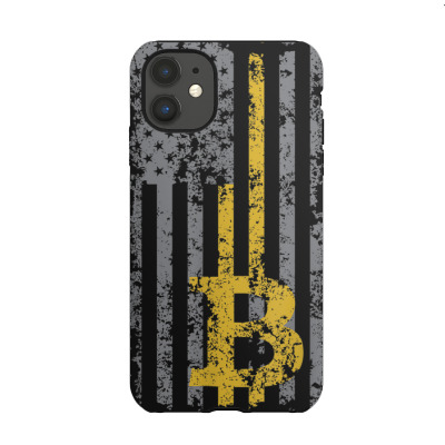 Bitcoin Usa Flag Iphone 11 Case Designed By Bariteau Hannah