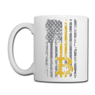 Bitcoin Usa Flag Coffee Mug Designed By Bariteau Hannah
