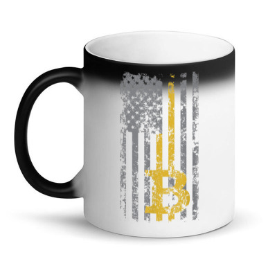 Bitcoin Usa Flag Magic Mug Designed By Bariteau Hannah