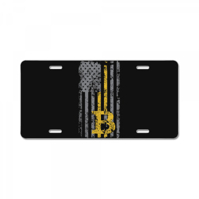 Bitcoin Usa Flag License Plate Designed By Bariteau Hannah