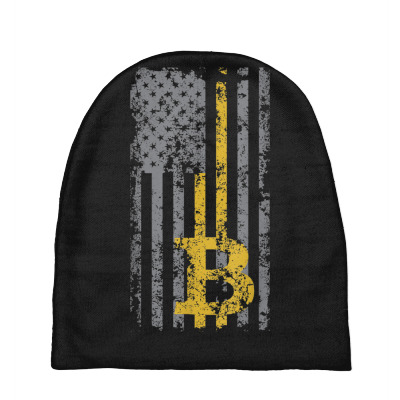 Bitcoin Usa Flag Baby Beanies Designed By Bariteau Hannah