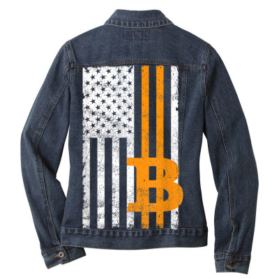 Crypto Currency Traders Bitcoin Ladies Denim Jacket Designed By Bariteau Hannah