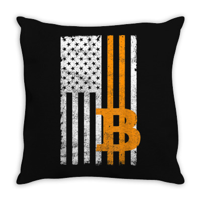 Crypto Currency Traders Bitcoin Throw Pillow Designed By Bariteau Hannah