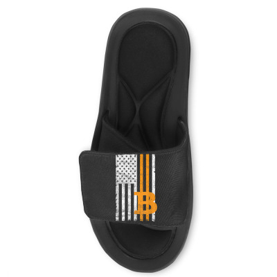 Crypto Currency Traders Bitcoin Slide Sandal Designed By Bariteau Hannah