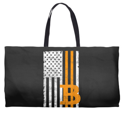 Crypto Currency Traders Bitcoin Weekender Totes Designed By Bariteau Hannah