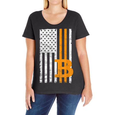 Crypto Currency Traders Bitcoin Ladies Curvy T-shirt Designed By Bariteau Hannah