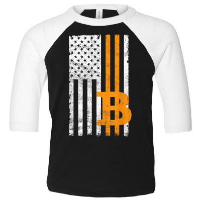 Crypto Currency Traders Bitcoin Toddler 3/4 Sleeve Tee Designed By Bariteau Hannah