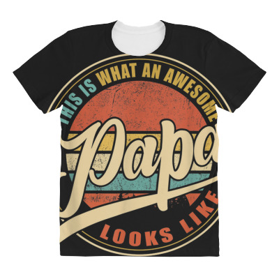 Dad Papa Grandpa Looks Like All Over Women's T-shirt Designed By Bariteau Hannah
