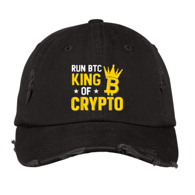 King Of Crypto Bitcoin Vintage Cap Designed By Bariteau Hannah