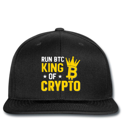 King Of Crypto Bitcoin Printed Hat Designed By Bariteau Hannah