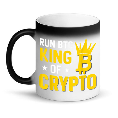 King Of Crypto Bitcoin Magic Mug Designed By Bariteau Hannah