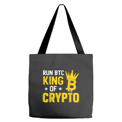 King Of Crypto Bitcoin Tote Bags Designed By Bariteau Hannah