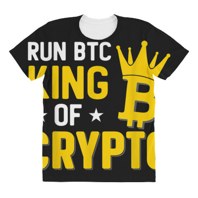 King Of Crypto Bitcoin All Over Women's T-shirt Designed By Bariteau Hannah
