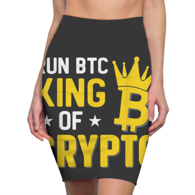 King Of Crypto Bitcoin Pencil Skirts Designed By Bariteau Hannah