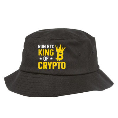 King Of Crypto Bitcoin Bucket Hat Designed By Bariteau Hannah