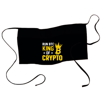 King Of Crypto Bitcoin Waist Apron Designed By Bariteau Hannah