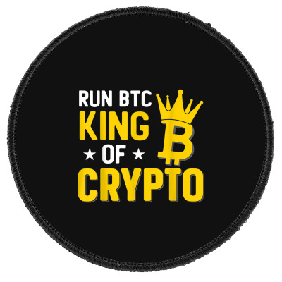 King Of Crypto Bitcoin Round Patch Designed By Bariteau Hannah
