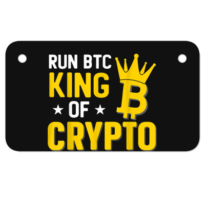 King Of Crypto Bitcoin Motorcycle License Plate Designed By Bariteau Hannah