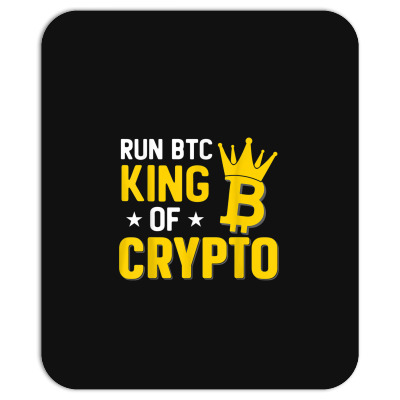 King Of Crypto Bitcoin Mousepad Designed By Bariteau Hannah
