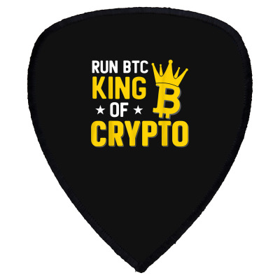 King Of Crypto Bitcoin Shield S Patch Designed By Bariteau Hannah