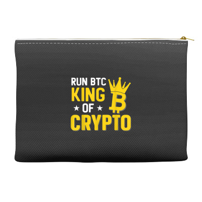 King Of Crypto Bitcoin Accessory Pouches Designed By Bariteau Hannah