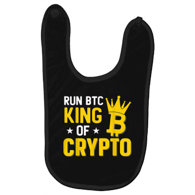 King Of Crypto Bitcoin Baby Bibs Designed By Bariteau Hannah