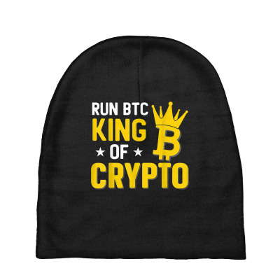 King Of Crypto Bitcoin Baby Beanies Designed By Bariteau Hannah