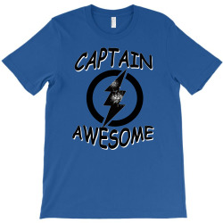 captain awesome tshirt funny humor tee comic vintage new lightning vtg T-Shirt | Artistshot