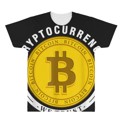Cryptocurrency In Bitcoin Btc We Trust All Over Men's T-shirt Designed By Bariteau Hannah